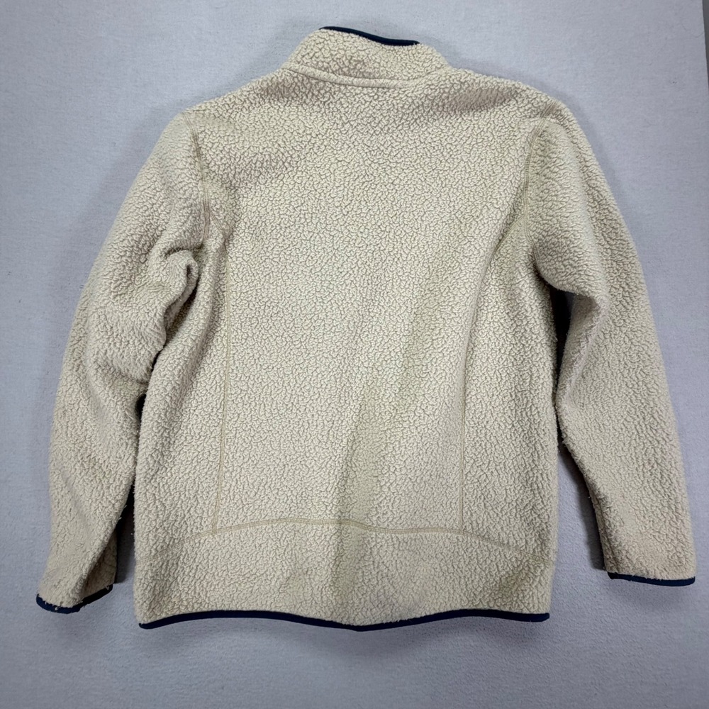 Patagonia Fleece Pullover Mens XL Cream Excellent Los Gatos Quarter Zip Sherpa - Picture 6 of 7